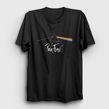Presmono Unisex Refraction Pink Floyd T-shirt Siyah