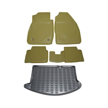 Ford Fiesta 2008-2013 Bej Havuzlu Paspas Ve Bagaj Seti Bizymo Bej