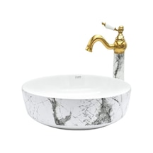 Sharp Calacatta 42 Cm Çanak Lavabo Renkli