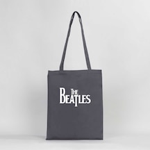 The Beatles Logo Gri Gabardin Bez Çanta