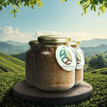 Doğal Cam Kavanoz Kırmızı Zahter 150 Gr X3 Adet