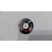 6 CM Plak Desenli Magnet Söz Nişan Nikah Düğün 25 Adet