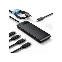 Lemorele Tc107, 10gbps Yüksek Hızlı 4 Port Usb 3.2 Gen2 Hub - 60cm Uzun Örgü Kablolu Çoklayıcı Mc & Pc
