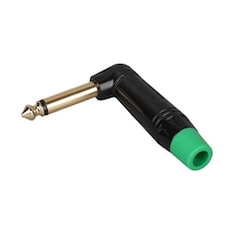 Powermaster Ltp2rc 6.3mm Mono L-tipi Metal Gövde Gitar Altın Kaplama Jack