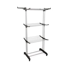 Perilla Tiga 3 Katlı Tekerlekli Çamaşır Kurutmalığı