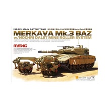 Meng Ts-005 1/35 Ölçek, Israil Merkava Mk.3 Baz, Nochri Dalet Mayın Temizleme Aparatlı, Ana Muharebe Tankı, Plastik Model Kiti-49433