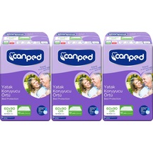 Canped Hasta Yatak Koruyucu Örtü 3 x 10'lu 60 x 90 CM