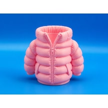 3d Baskı Şişme Mont Kalemlik - Masaüstü Organizer-pembe Çok Renkli