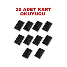 Sr-208 Em Kartlı Ve Şifreli Geçiş Sistemi Rfıd Proximity Kart Okuyucu 125 Khz 2000 Kullanıcı 10 Adet