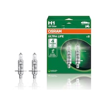 Osram Ampul H1 Ult 55w 12v P14.5s5x2boxtrqr2 Ultralife 64150ult-hcb - 64150ult-hcb