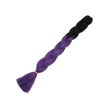 Afrika Örgülük Sentetik Ombreli 100 Gr. / Siyah / Küllü Mor - Uxfo-462950 Çok Renkli