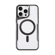 Apple İphone 16 Pro Kılıf Boyi Magsafe Silikon Kapak - Siyah 0.2M-Çok Renkli