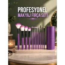 12 Parça Profesyonel Makyaj Fırça Seti 43839641