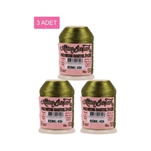 3 Adet Altınbaşak Oya Ve Dantel İpi 20 Gr - Royaleks - No: 434