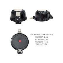Cooker L Serisi Termos Yedek Kapağı Siyah