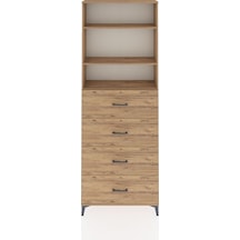Arges Dolap 3 Raflı 4 Çekmeceli 88x30x243 Çam-çam Çam Arges Dolap 3 Raflı 4 Çekmeceli 88x30x243 Çam-çam Çam