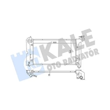 Toyota Corolla Motor Radyatoru 1.6 2002-2007 Kale 366200