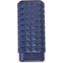 Colibri Quasar Lacivert Üçlü Deri Puro Kılıfı