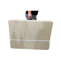 Katlanır Yatak Yer Yatağı Sünger Yatak Tek Kişilik 80x180 Krem Kırçıllı