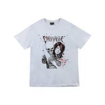 Stoned&Fame Bullet For My Valentine Baskılı T-shirt Beyaz