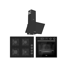 Ferre Fryart-Steamart SC Serisi Siyah 3'lü  XE64CS-SC205-D086 Ankastre Set