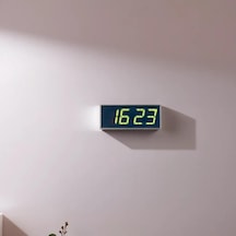 Dijital Led Duvar Ve Masa Saati - Yeşil Kasa Ölçüsü: 15x37 Cm