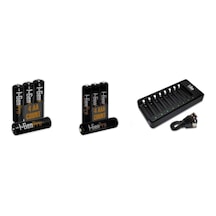 G821 8'li Pil Şarj Aleti + 4 Adet Aa Pro 2950 Mah + 4 Adet Aaa Pro 1100 Mah Şarjlı Kalem Pilli Set 1.2v Ni-mh