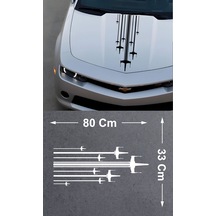 Star Wars X-wing Araba Kaput Şerit Sticker - Araba Oto Cam Sticker - 00310 80 Cm