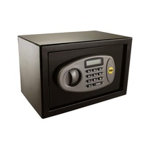 Lcd Ekranlı Orta Boy Kasa Y-ms0000nfp - Standart Güvenlik -master Şifre - 2 Adet 6 Şifeli Anahtar - 25 X 35 X 25 Cm - Siyah