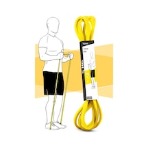 5 Kg Direnç Bandı Kas Geliştirme Lastiği Fitness Pilates Cross Training Bant Sarı - Hafif Sert Sarı