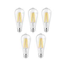 Rutter Rt-11201 6w Armut Rustik Led Ampul Beyaz - 6500k 5 Adet Flamentli Vintange Lamba