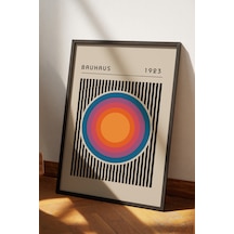 Bauhaus Dekoratif Poster Tablo Siyah Çerçeveli