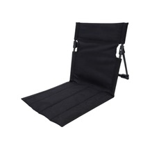 Taşınabilir Açık Katlanır Şezlong Bahçe Parkı Çim Tembel Sırtlı Siyah