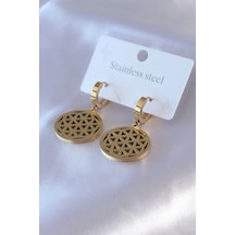 Mey İthalat 316l Çelik Gold Renk Lotus Model Kadın Küpe - Özel Seri Meyeb64ef2ac9f9a2a8316c091565 Altın