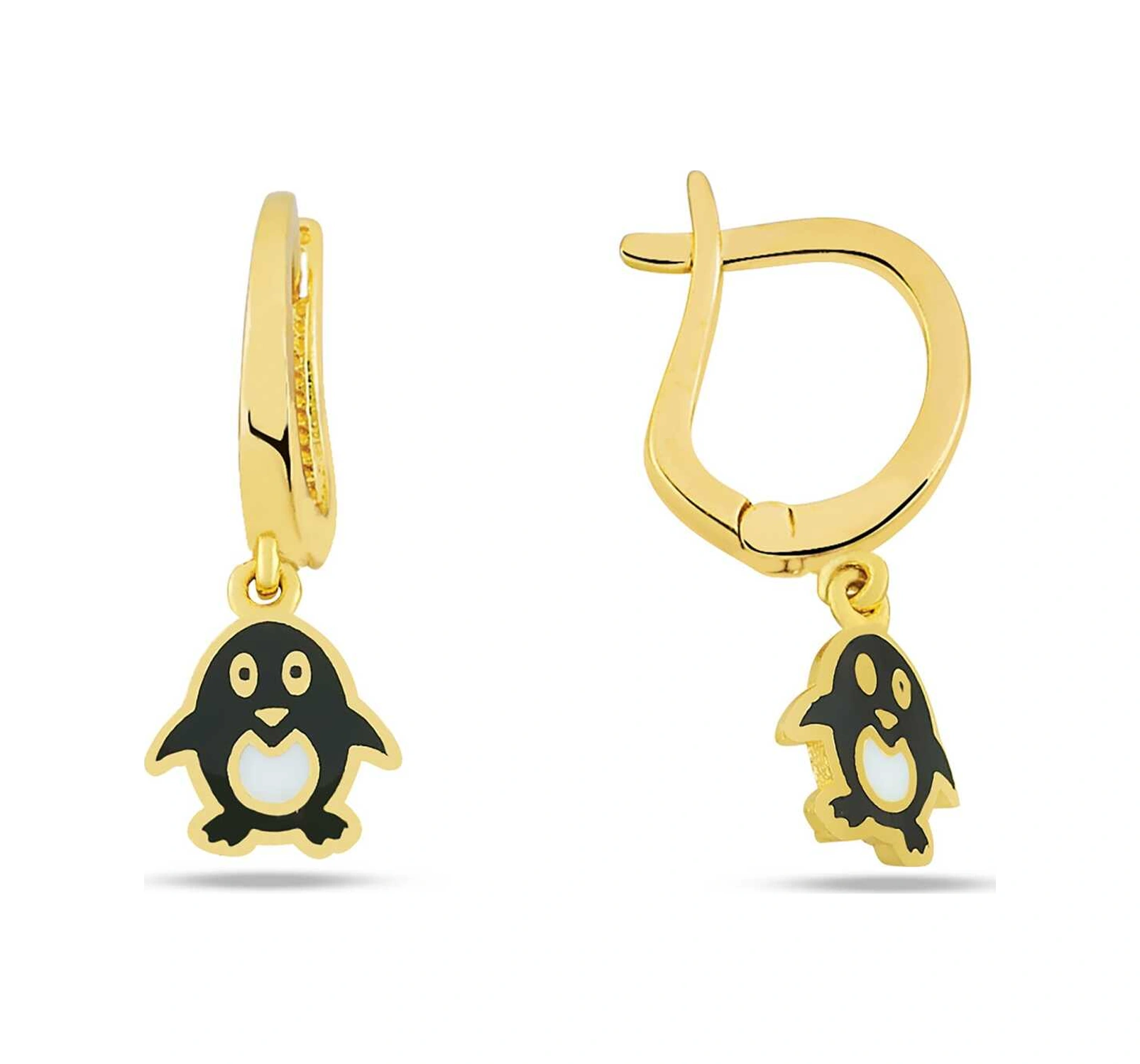 Sallantılı Penguen Çocuk Küpesi 11487048
