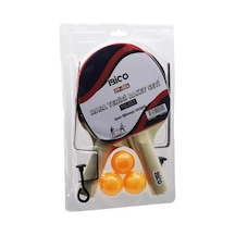 Masa Tenisi Fileli Pinpon Raket Seti 2pcs Raket - 3pcs Top - 1pcs File - Ayak 4915