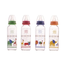 Bebedor Desenli Cam Biberon 250 Ml (Orta Akış)