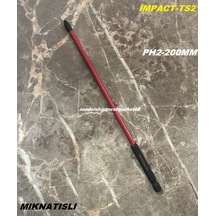Kln Ts2 İmpact Ph2 Uç Mıknatıslı Yıldız Bits Uç Ph2 Vida Sıkma Ucu 20cm 1adet Matkap Ucu