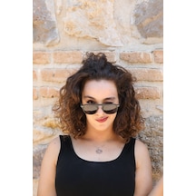 ESRADA YUVARLAK SİYAH ÇERÇEVE FÜME CAM UNISEX GÜNEŞ GÖZLÜĞÜ 2021