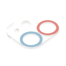 İphone 12 Renkli Kamera Lens Koruma Cam - Pembe-mavi