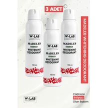 W-Lab Cosmetics Whitening Deodorant 3 x 150 ML