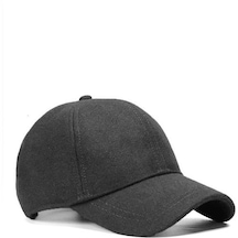 Eleven Market Gri Kışlık Kaşe Beyzbol Şapka Kep