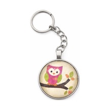 Unisex Metal Baykuş Desenli Anahtarlık Renkli Figür I