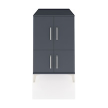 Kronos Komodin 2 Raflı 4 Kapaklı 60x59x96 Antrasit-antrasit Antrasit
