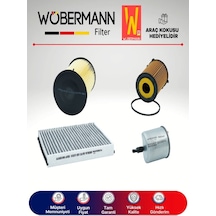 Wöbermann Ford Focus 1.6 TDCI Filtre Bakım Seti E5 2011-2015 4'lü Karbonlu