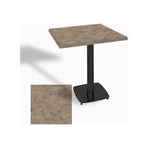 Tokyo Kare Masa Esb 80x80 Cm - Werzalit, Wermodin Ve Allzalit Tabla - Edgy Wood Çok Renkli