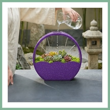 Bşkvirgo 3d Baskı Self-watering Planter - Kendi Kendini Sulayan Saksı-mor Bsk2026 Standart