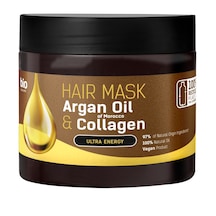 Organik Vegan Besleyici Saç Maskesi Argan Oıl & Collagen 295 Ml.