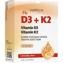 Viapecia Pro D3 + K2 60 Kapsül
