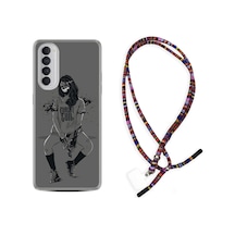 Oppo Reno 4 Pro Kılıf Rasta Boyun Askılı Purest Evil 1627 Siyah